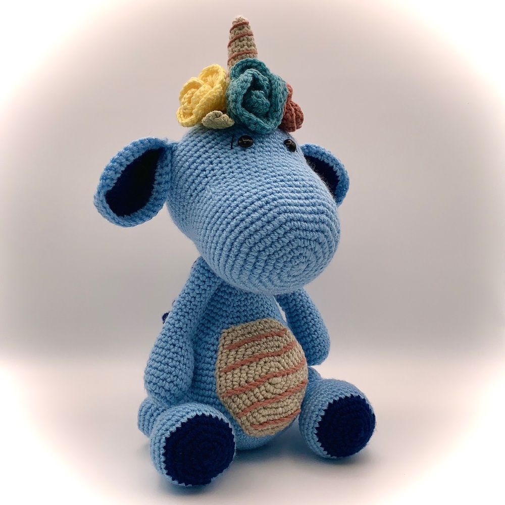 💋HOST PICK💋Unique Handmade Toy Crocheted Dinosaur Birthdays or Baby Shower